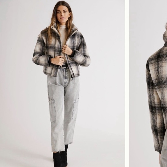 Anthropologie NWT Avec Les Filles Classic Plaid Jacket Size S. - Picture 2 of 12